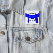 Leichtblauer Gürtel für Kampfkunst Button (Beispiel)