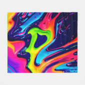 Leichte Abstrakte Flüssigkeitsablagerungen Fleecedecke (Vorderseite (Horizontal))