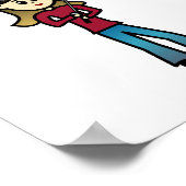 Leichte Angelmädchen Poster (Ecke)