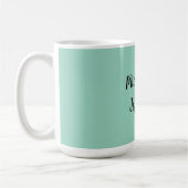 Leichte Aquamarine Handschrift Creative Trendy Nam Kaffeetasse (Links)