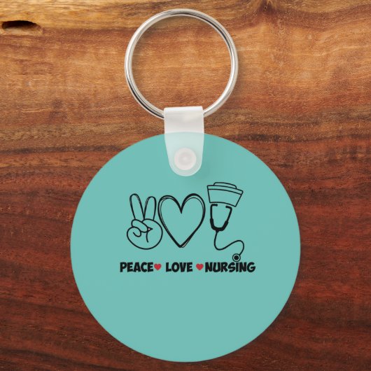 Leichte Aquamarine Liebe nährend Wertschätzung Schlüsselanhänger (Vorderseite)