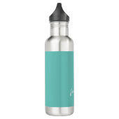 Leichte Aquamarine Trendy Moderne Minimalistische  Edelstahlflasche (Links)