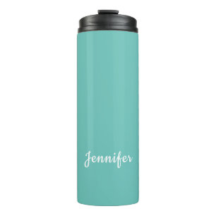 Leichte Aquamarine Trendy Moderne Minimalistische  Thermosbecher