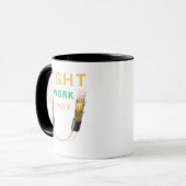 Leichte Arbeit täglich - Tasse (Vorderseite Links)