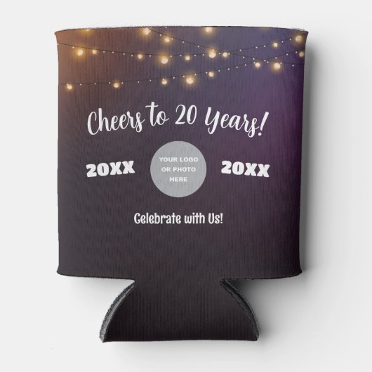 Leichte auf 20 Jahre String Lights Dosenkühler (Vorderseite)