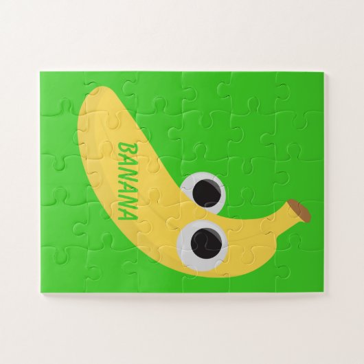 Leichte Banane mit feinen Augen-Puzzle Puzzle (Horizontal)
