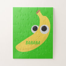 Leichte Banane mit feinen Augen-Puzzle