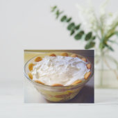 Leichte Bananenpudding-Rezept Postkarte (Stehend Vorderseite)
