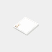 Leichte, beige Niedliche Katze mit Eiscreme Post-it Klebezettel (angewinkelt)