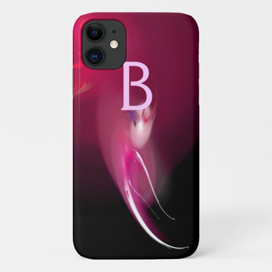 LEICHTE BIRD IN PINK FUCHSIA MONOGRAMM Case-Mate iPhone HÜLLE (Rückseite)