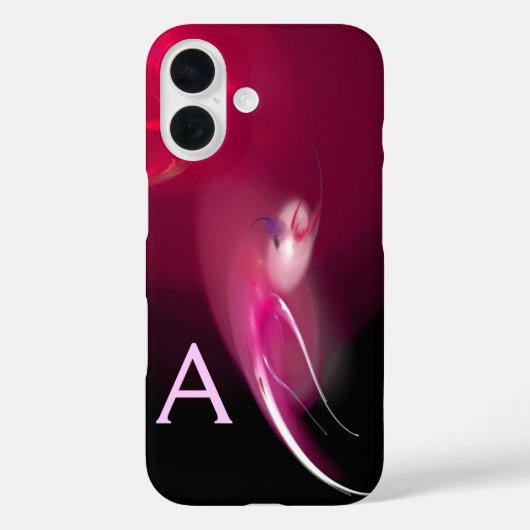 LEICHTE BIRD / PINK FUCHSIA ABSTRAKTES MONOGRAMM Case-Mate iPhone HÜLLE (Rückseite)