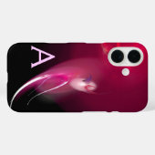 LEICHTE BIRD / PINK FUCHSIA ABSTRAKTES MONOGRAMM Case-Mate iPhone HÜLLE (Rückseite (Horizontal))