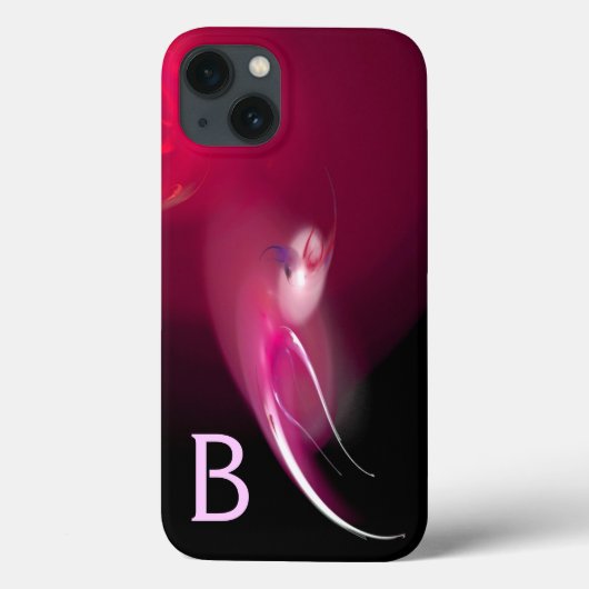 LEICHTE BIRD / PINK FUCHSIA ABSTRAKTES MONOGRAMM Case-Mate iPhone HÜLLE (Rückseite)