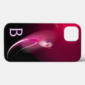 LEICHTE BIRD / PINK FUCHSIA ABSTRAKTES MONOGRAMM Case-Mate iPhone HÜLLE (Rückseite (Horizontal))
