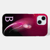 LEICHTE BIRD / PINK FUCHSIA ABSTRAKTES MONOGRAMM Case-Mate iPhone HÜLLE (Rückseite (Horizontal))