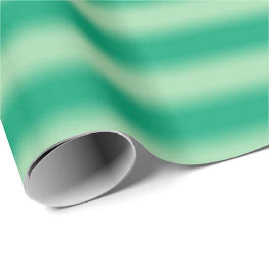 Leichte bis dunkelgrüne, glänzende weiche Streifen Geschenkpapier (Rolleneckpunkt)
