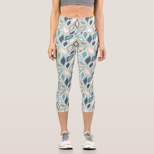 Leichte Blätter Capri Leggings (Vorderseite)