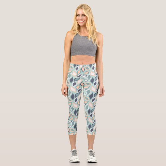Leichte Blätter Capri Leggings (Vorderseite)