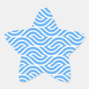 LEICHTE BLAUE DESIGN Stern-Aufkleber