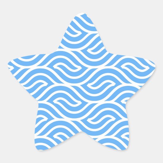 LEICHTE BLAUE DESIGN Stern-Aufkleber (Vorderseite)