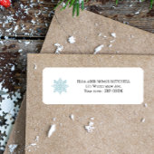 LEICHTE BLAUE SNOWFLAKE WINTERFAMILIE-ADRESSE