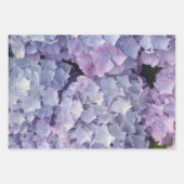 Leichte blaue und rosa Hydrangea Wrapping Paper Sh Geschenkpapier Set (Vorderseite 3)