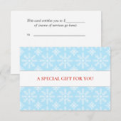 LEICHTE BLAUE WHITE SNOWFLAKES CHRISTMAS BESONDERS (Vorne/Hinten)