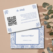 LEICHTE BLUE MEXIKAN TALAVERA ENCLOUSURE CARD