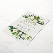 Leichte Blume Jüdischer Chuppah lädt auf Hebräisch Folieneinladung (Gedreht)