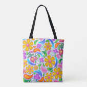 leichte Blumen-Tasche Tasche (Rückseite)