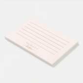 Leichte Blüte vom Schreibtisch mit kundenspezifisc Post-it Klebezettel (angewinkelt)