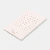 Leichte Blüte von dem Schreibtisch mit maßgeschnei Post-it Klebezettel (angewinkelt)