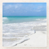 Leichte Brandung Glasuntersetzer (Vorderseite)