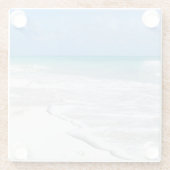 Leichte Brandung Glasuntersetzer (Rückseite)