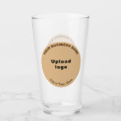 Leichte, braune, runde Form - Handelsmarke, Glascu Glas (Vorderseite)