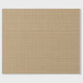 Leichte Bronze mit Polka Dots Wrapping Paper Geschenkpapier (Flach)