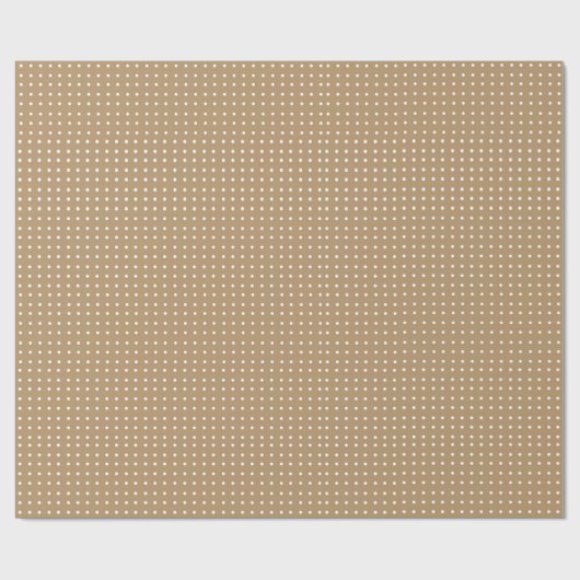 Leichte Bronze mit Polka Dots Wrapping Paper Geschenkpapier (Flach)