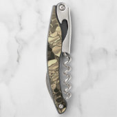 Leichte Bronze- oder Bräunbeige Halbkreise Kellnermesser (Rückseite)