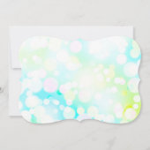 LEICHTE BUBBLES Bat Mitzvah Einladung (Rückseite)