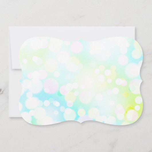 LEICHTE BUBBLES Bat Mitzvah Einladung (Rückseite)