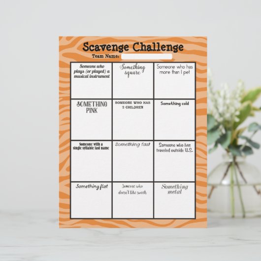 Leichte Büros Scavenger Jagd Spielbrett Briefkopf (Stehend Vorderseite)