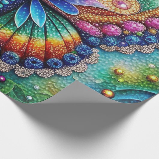 Leichte Butterfly 5D Diamond Painting Kit DIY Art Geschenkpapier (Ecke)