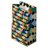 Leichte Diamanten Kleine Geschenktüte (Rückseite Schrägansicht)