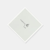 Leichte Drähte sorgen für Personalisierten Cocktai Serviette (Ecke)