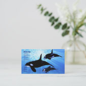 LEICHTE ECHO-GESCHÄFTSKARTE VISITENKARTE (Stehend Vorderseite)