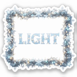 Leichte Elegante Winterlichter Aufkleber