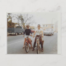 leichte Fahrer Postkarte