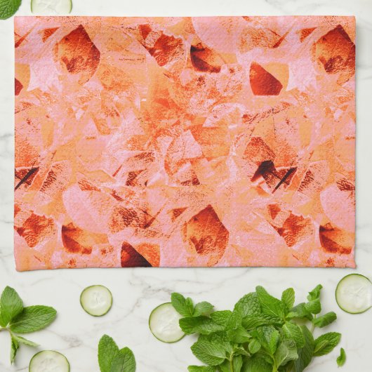 Leichte Farbstruktur, die wie eine Kopie der Blätt Geschirrtuch (Gefaltet)