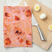 Leichte Farbstruktur, die wie eine Kopie der Blätt Geschirrtuch (Viertel Falte)