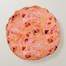 Leichte Farbstruktur, die wie eine Kopie der Blätt Rundes Kissen